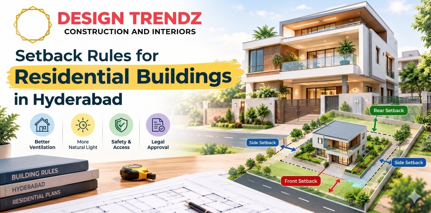 Setback rules for Residential Buildings in Hyderabad